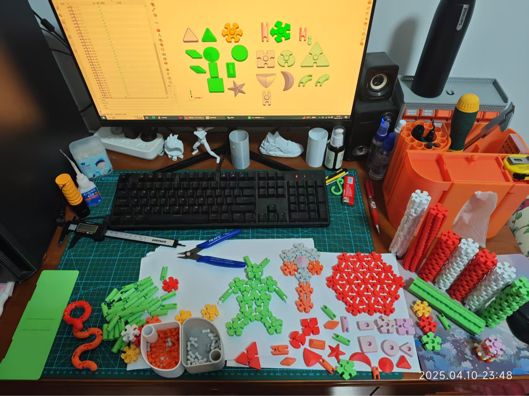 Miniatura 1 do modelo 3D 模块化布料-更新了乐高版本-无需支撑-万物皆可拼