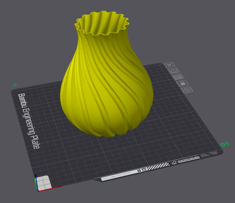 Spiral BULB Vase 160mm