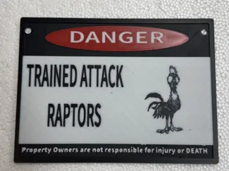 RAPTOR CHICKEN DANGER