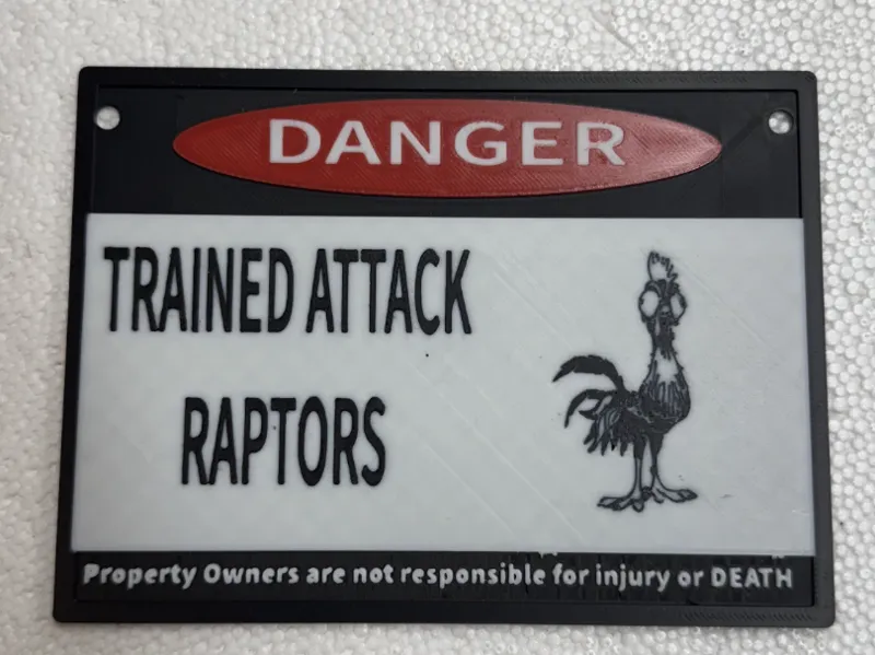 RAPTOR CHICKEN DANGER