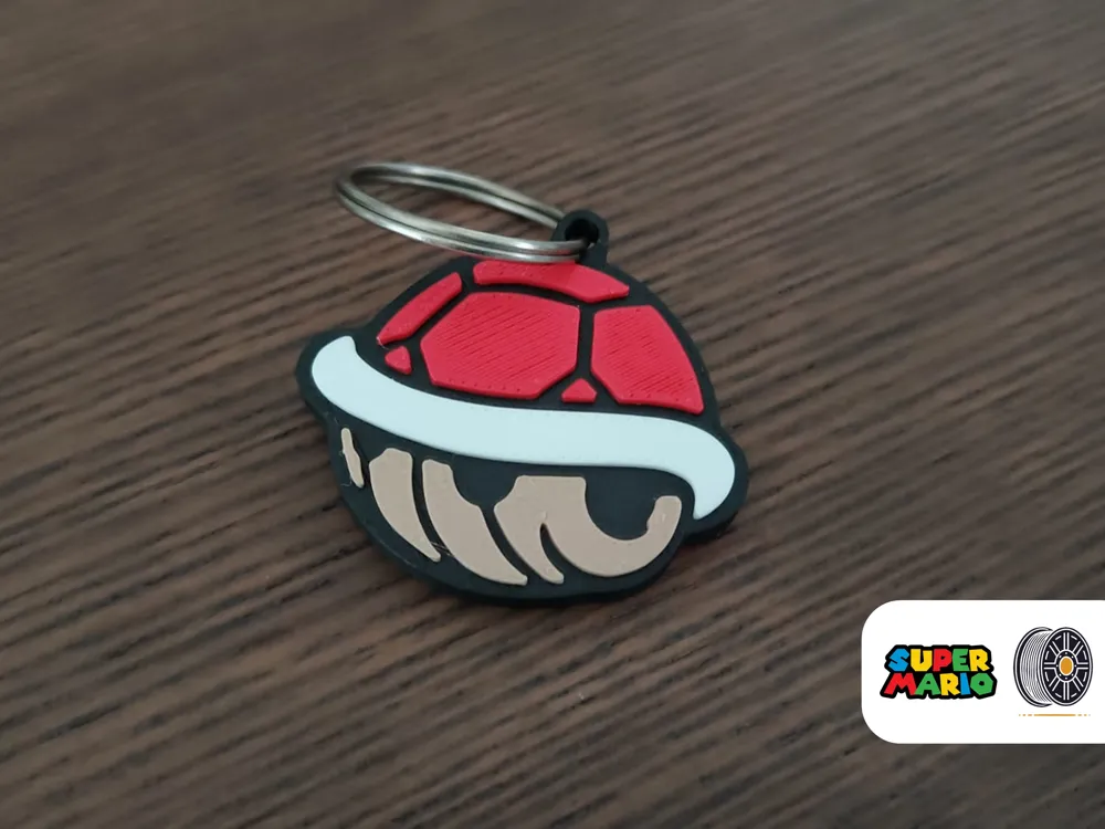 Mario Shell Keychain Koopa Shell | Mario Keychain Series by Mike.stl MakerWorld: Download ...