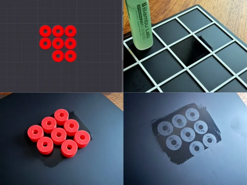 Plate Glue Grid Template
