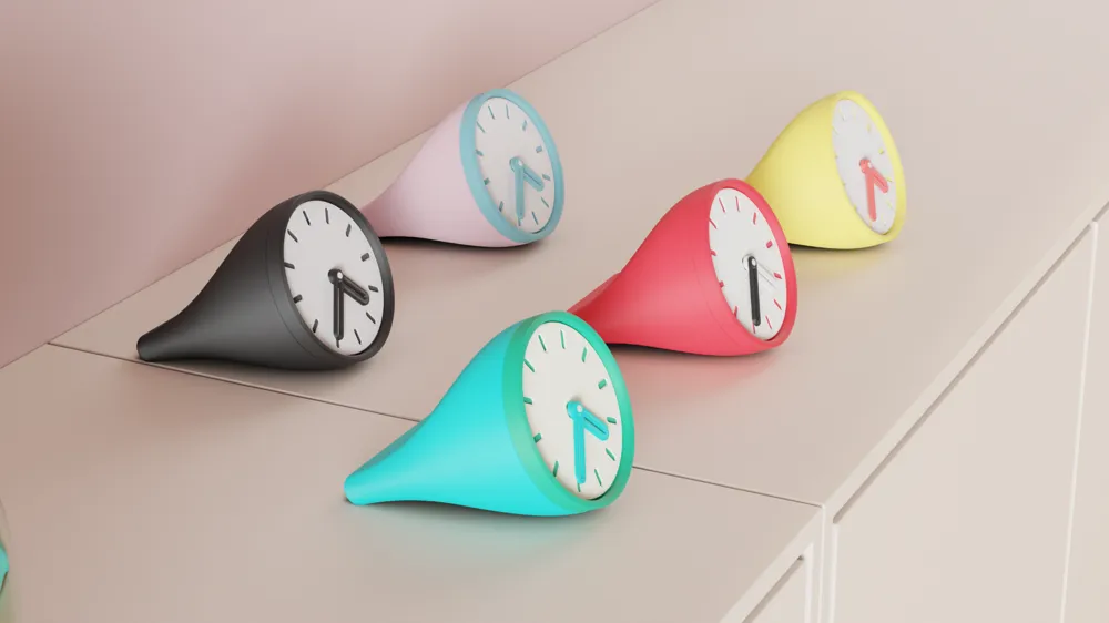 Desktop Clock. Modular Modern Small Clock Kit by Abstractia Design ...