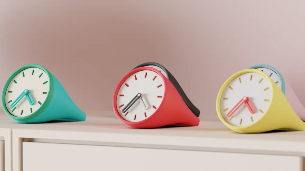 Desktop Clock. Modular Modern Small Clock Kit by Abstractia Design ...
