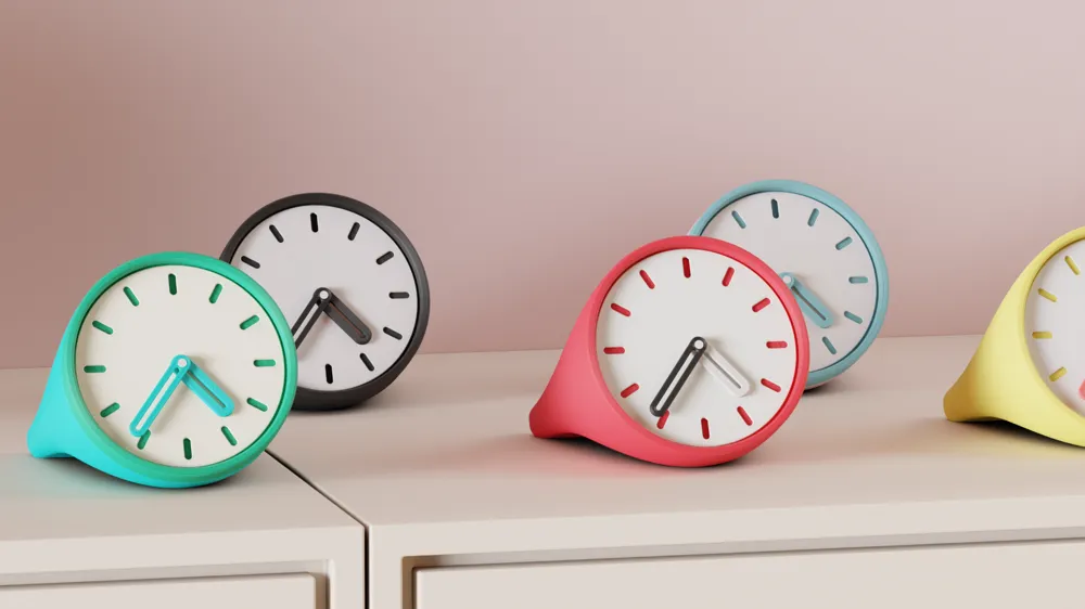 Desktop Clock. Modular Modern Small Clock Kit by Abstractia Design ...