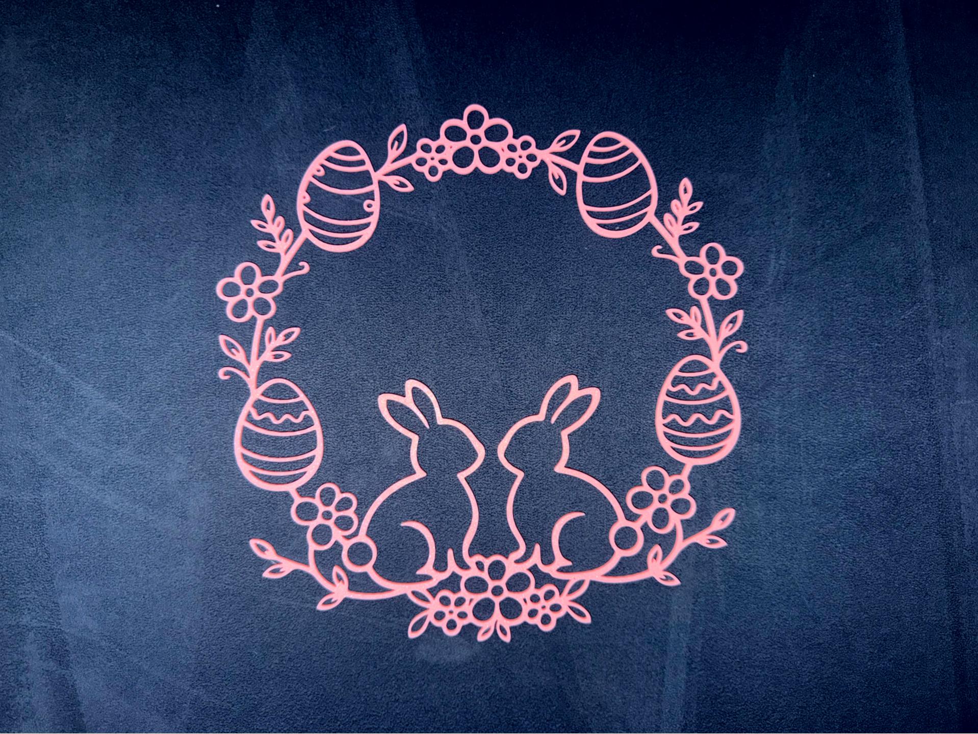 Easter Bunny Wreath - Spring Wall Decor