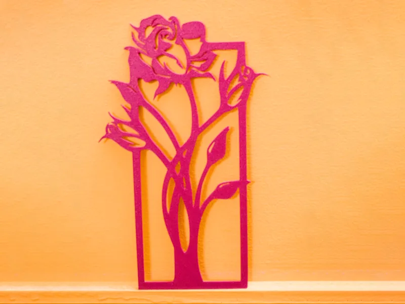 Flower wall art