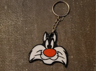 Portachiavi / magnete di Gatto Silvestro