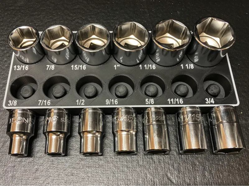 ICON 1/2" SAE Shallow Socket Holder Gridfinity