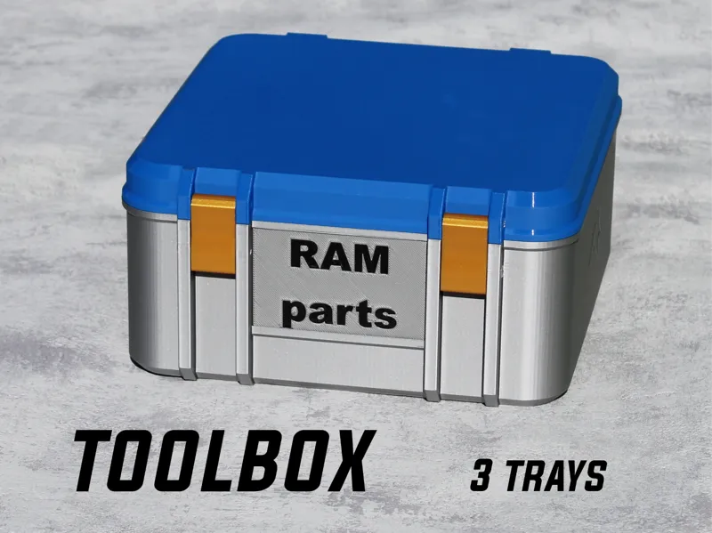 FlexiBox - modular toolbox with trays