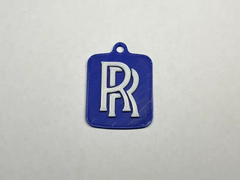 Rolls Royce keychain Dual Color NO AMS Needed