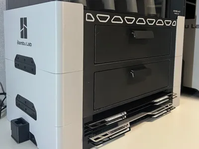 AMS 2 Pro+HT Stackable gridfinity XL Storage unit
