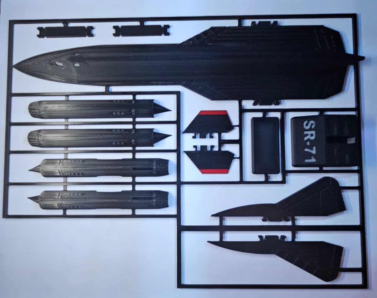 SR-71 Plane Kit Card view 2