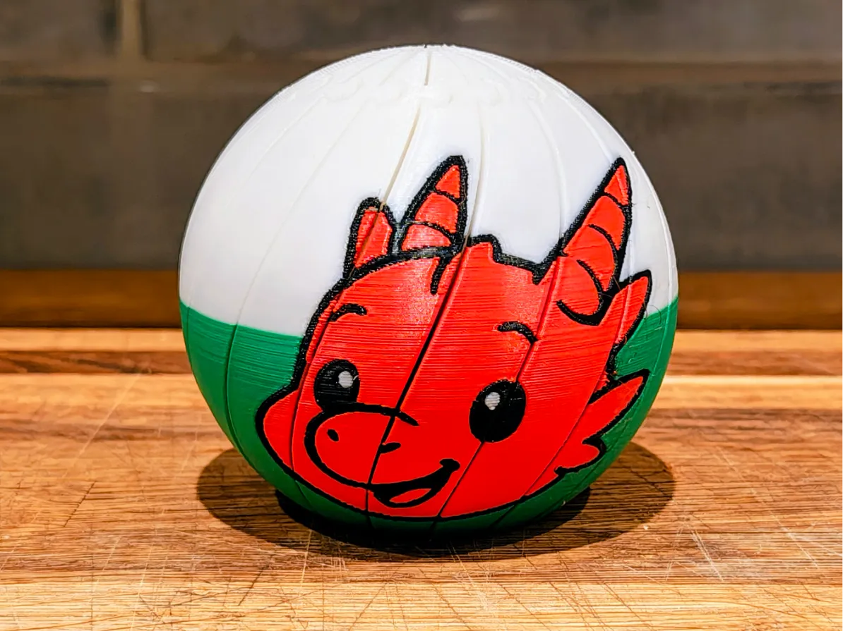 Welsh Dragon fidget ball - Free 3D Print Model - MakerWorld