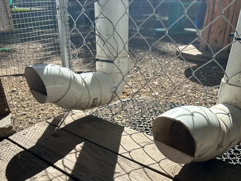 PVC Cover Chicken Feeder