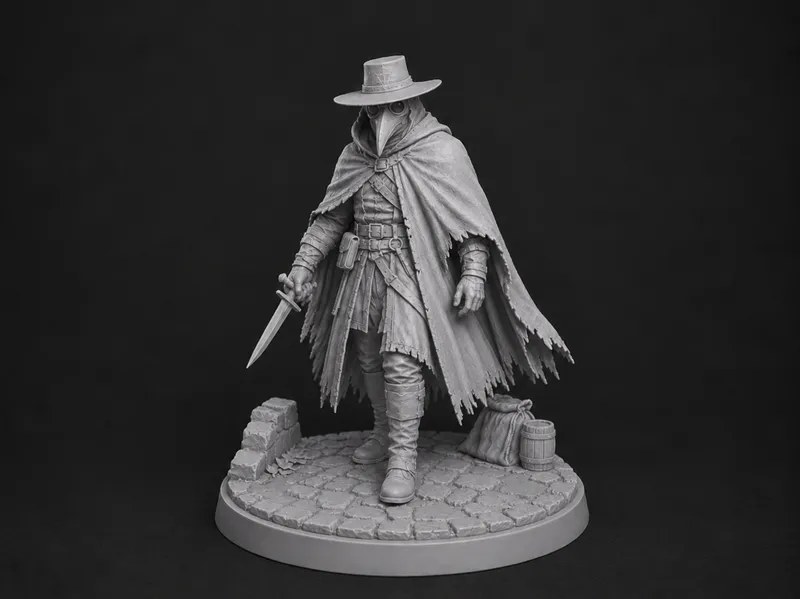 Fantasy Killer mit PestMaske