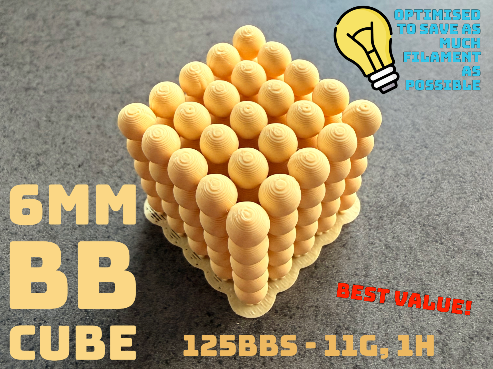 6mm BB Cube