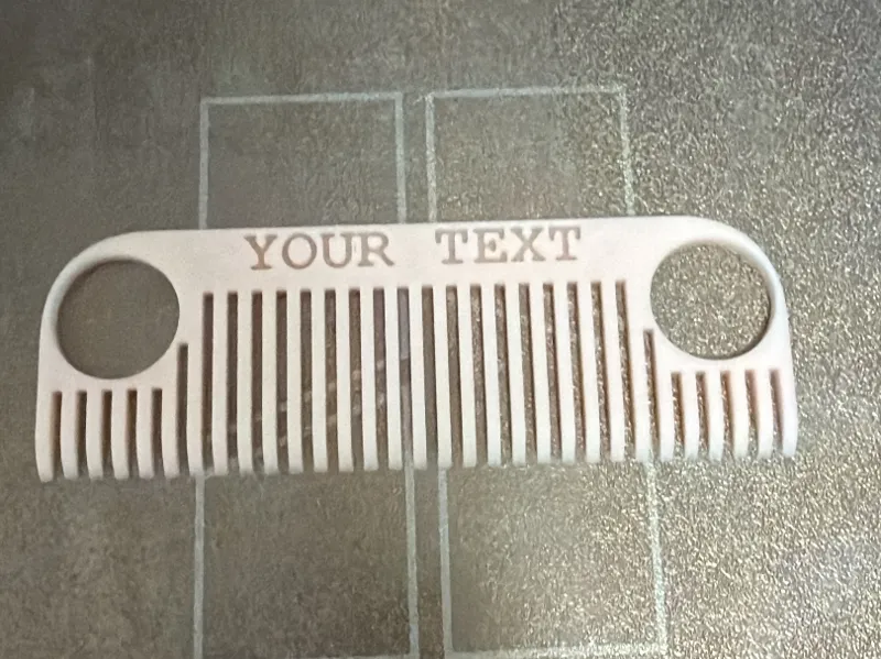 Hair Comb With Thumb Holes