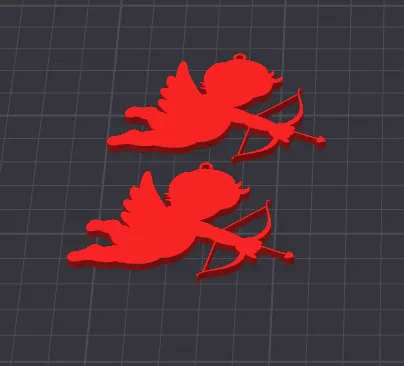 Cute Cupid Earrings view 3