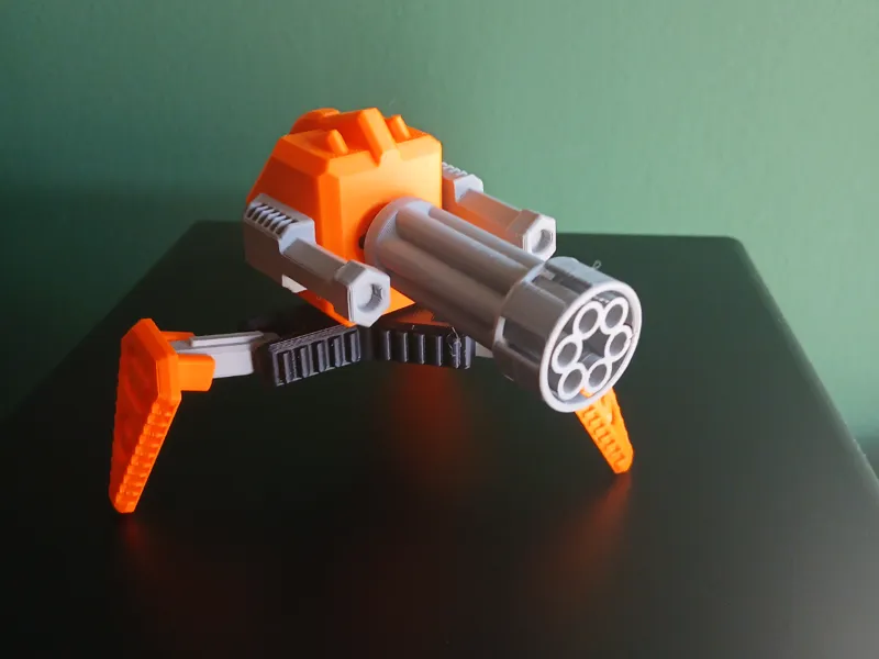Rotating MachineGun Mecha