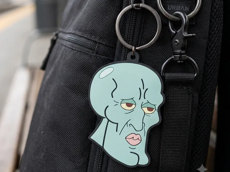 Keychain-Handsome squidward