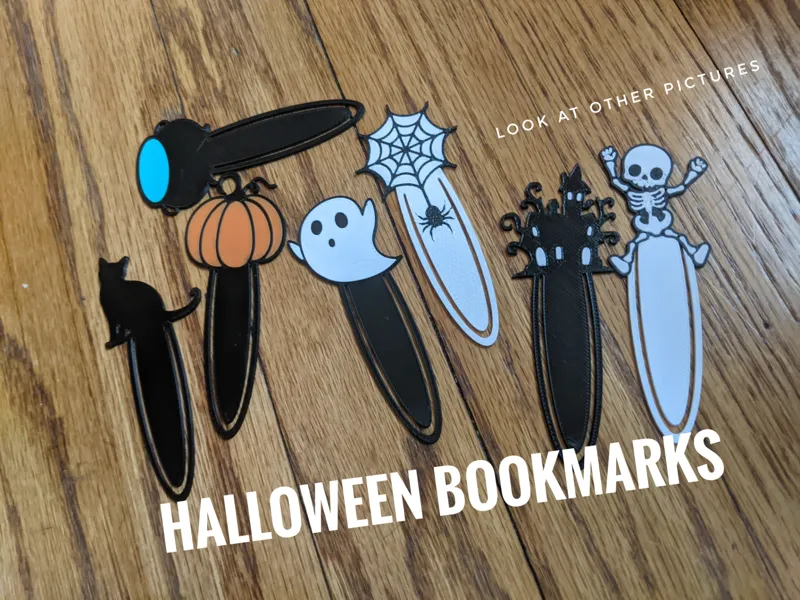 Halloween bookmarks