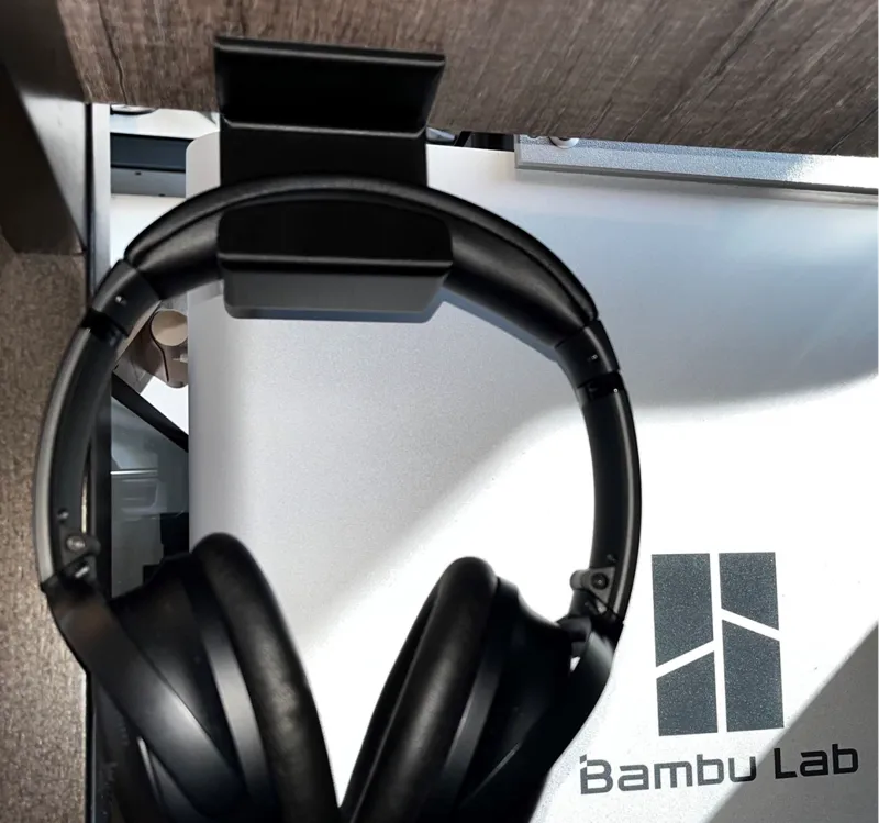 Over-the-ear Under-desk Headphone Hanger