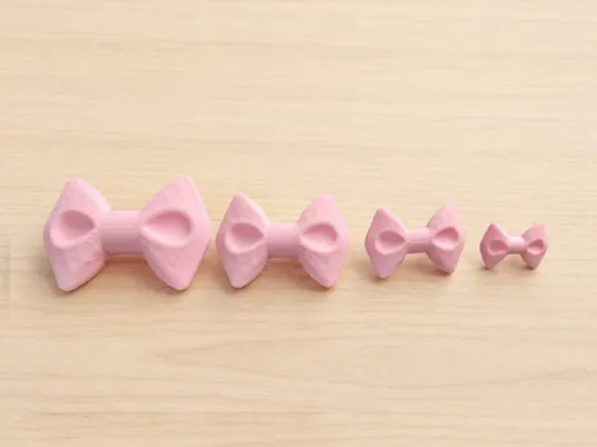 Multiple Size Snap-Fit Bows for Crochet Projects
