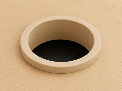 Cable Grommet – 69mm Desk Hole Pass-through