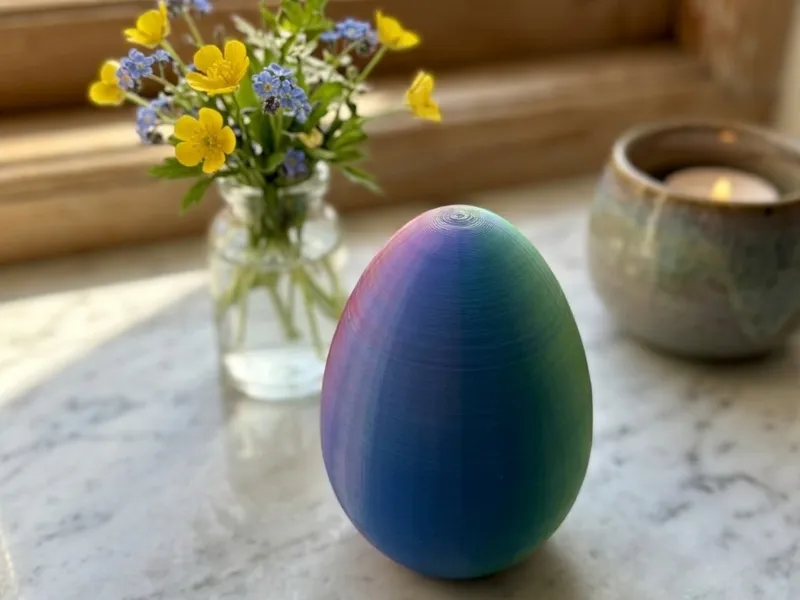Silk PLA Showcase Egg