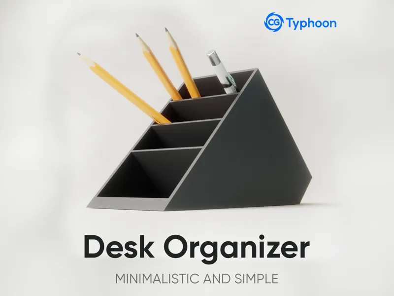 Simple Desk Organizer by CGTyphoon