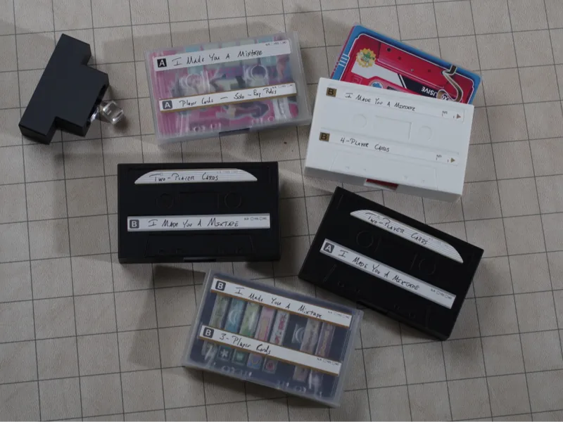 I Made You A Mixtape board game insert