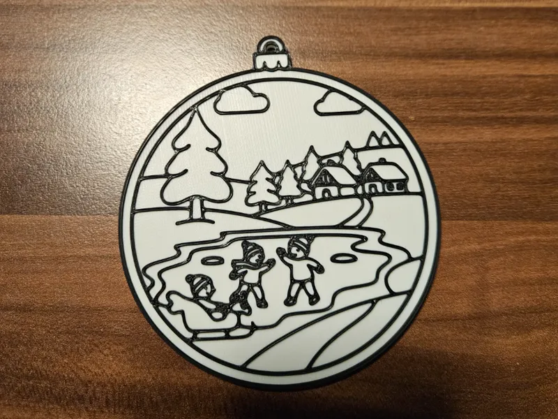 Christmas Coloring Ornament: DIY Paint-Your-Own
