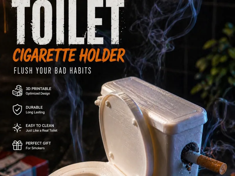 Le Tueur de Clopes – Cendrier Toilette