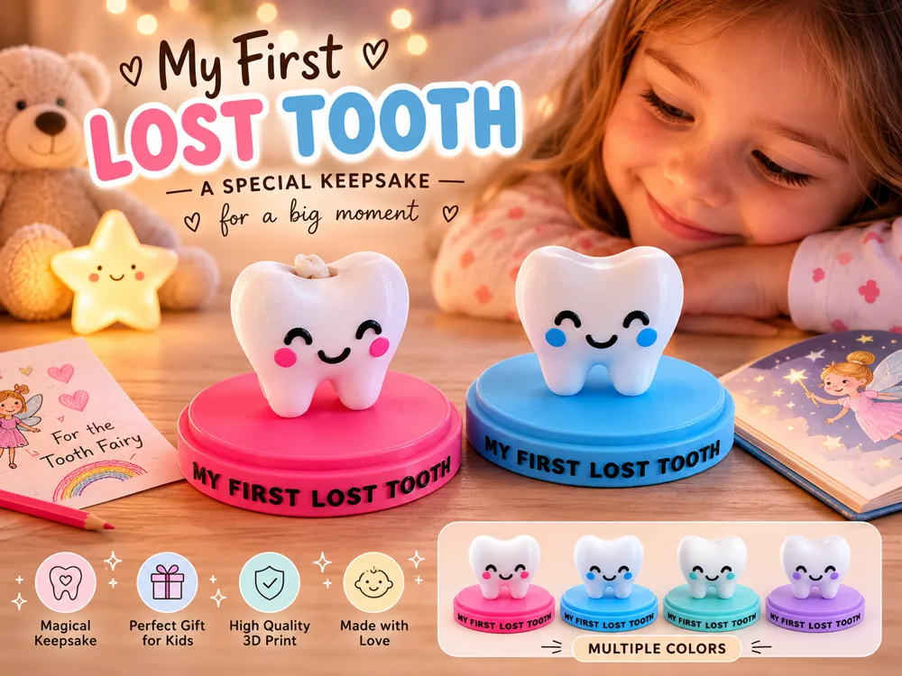 Soporte: My First Lost Tooth – Cute Keepsake & Memory Stand. Referencia del modelo original.