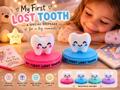 Soporte: My First Lost Tooth – Cute Keepsake & Memory Stand — referencia de MakerWorld