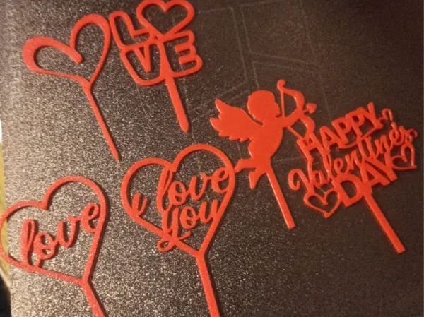 Décoration de gâteau Saint-Valentin pour cupcake ou bento