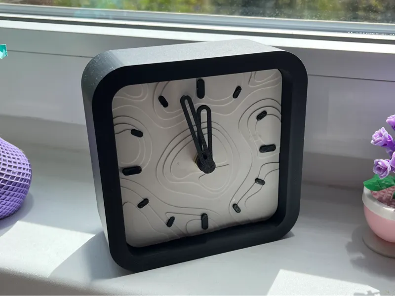 Contour clock