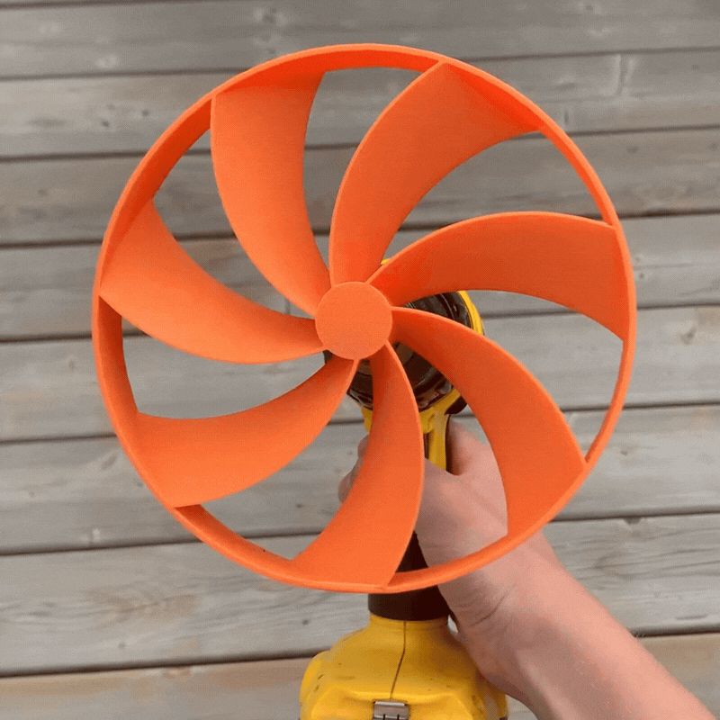 Fan Adapter For Drill