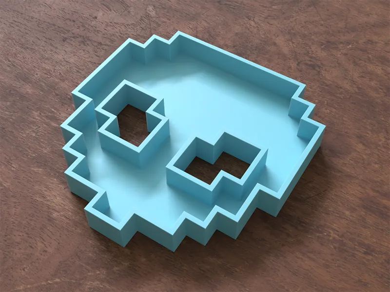 Pixel Alien Tray