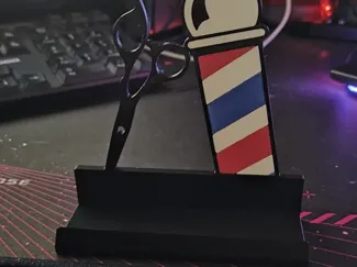 Porta tarjetas de presentación para Barberia