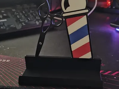 Business Card Holder for Barbershop
