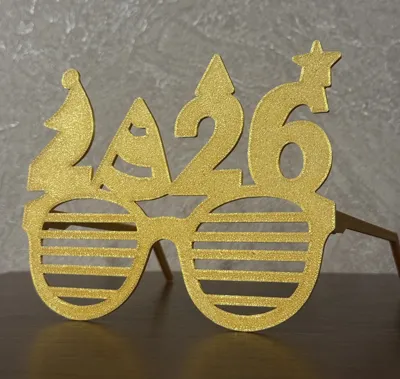 Yılbaşı 2026 Gözlükleri Dekoratif Koleksiyonluk Süs Hediyelik