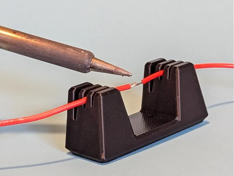 Simple Soldering Wire Holder