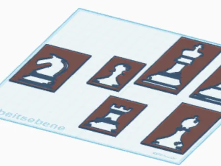 Schachfiguren Schablone