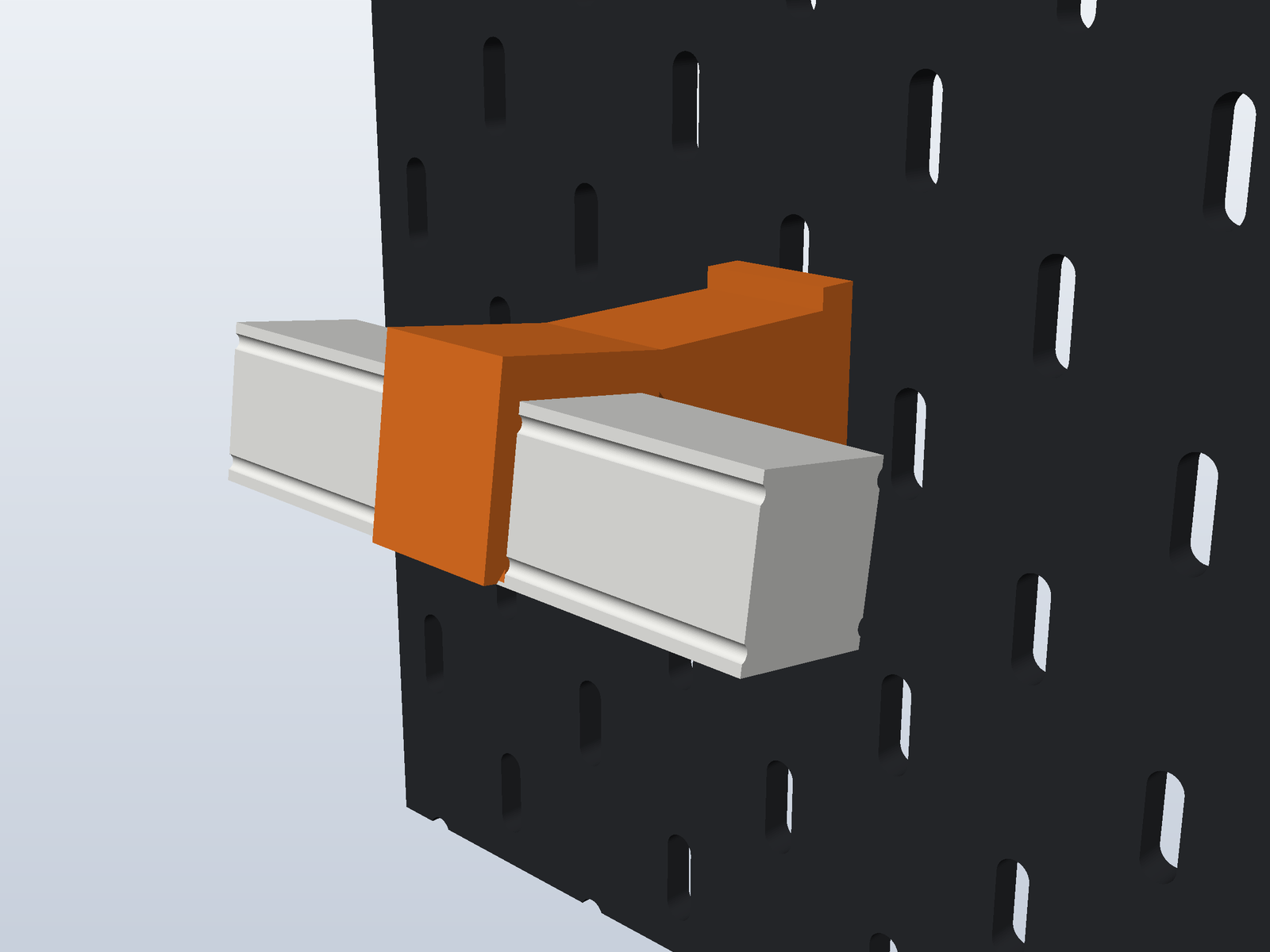 Skadis Lamp Holder for Jula/Anslut LED Bar light - 1