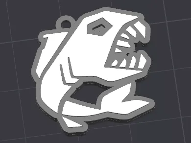 Dredge game icon keychain