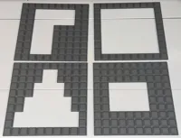 4 Game Plates for 10x10 Board, 2-Color, AMS needed