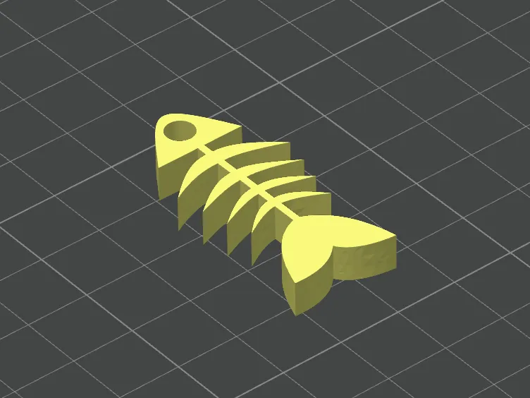 Fish keychain