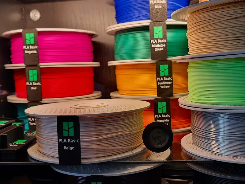 Filament Spool Name labels Bambu PLA Basic + Matte